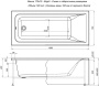 Акриловая ванна Aquanet Bright 170x75