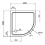 Поддон SMC CEZARES TRAY-M-R-100-550-35-W