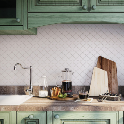 Керамическая мозаика, Latern White Matt, Shapes