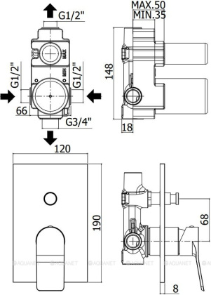 Смеситель для душа Paffoni Tilt TI015CR (с внутренней частью) Смеситель для душа Paffoni Tilt TI015CR (с внутренней частью)