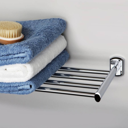 Полка для полотенец Oder, 64,6х5,7х20,8 см, хром, K-3011