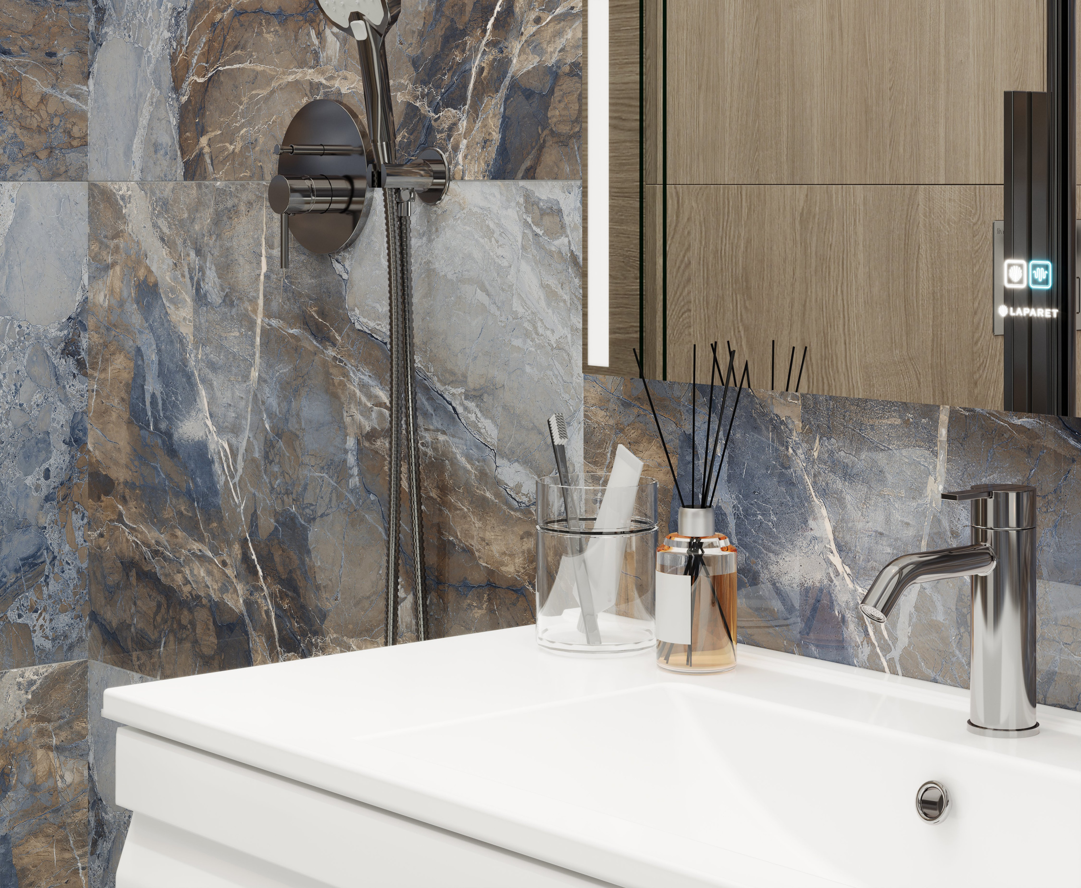Ocean Elfish Керамогранит синий 60х120 Полированный Ocean Elfish Керамогранит синий 60х120 Полированный