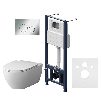 IS49051.111700 Комплект Инсталляция с клавишей Pro L глянец. Хром с подвесным унитазом Awe FlashClean с сид м/лифт IS49051.111700 Комплект Инсталляция с клавишей Pro L глянец. Хром с подвесным унитазом Awe FlashClean с сид м/лифт