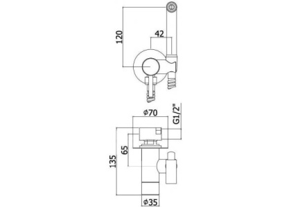 Смеситель с гигиеническим душем Paffoni Tweet Round ZDUP110BO (с внутренней частью) Смеситель с гигиеническим душем Paffoni Tweet Round ZDUP110BO (с внутренней частью)