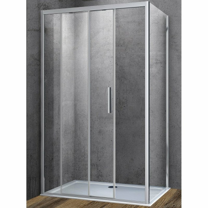 Душевой уголок Soft VSR-3SO8010CL, 1000*800, хром, стекло прозрачное