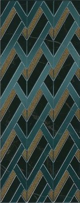 Декор MLD\B97\7200 Алькала черный 20*50*8 (уп\12шт), шт