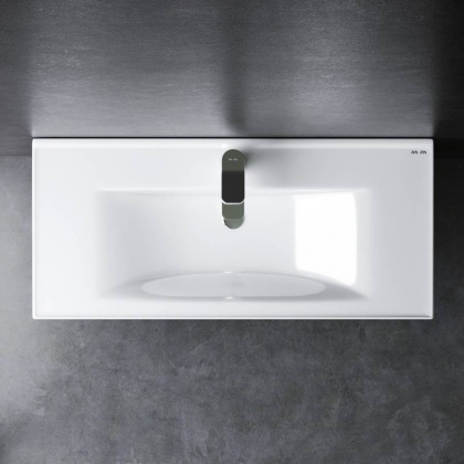 M85AWCC1002WG X-Joy, Раковина мебельная, керамическая, 100 см, встроенная, цвет: Белый, глянец M85AWCC1002WG X-Joy, Раковина мебельная, керамическая, 100 см, встроенная, цвет: Белый, глянец