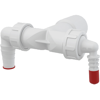 Двойной штуцер G1"/18-23 с обратными клапанами