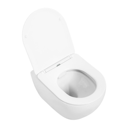 Комплект 4 в 1 Унитаз подвесной Cezares STYLUS CZR-513-TH-R с сиденьем CZR2316SC + Система инсталляции для унитазов BelBagno BB026 с кнопкой смыва BB0