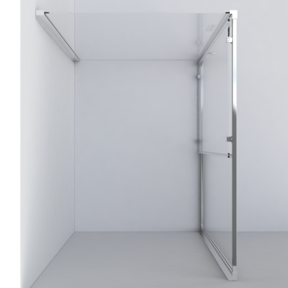 Душевой уголок Garda VSR-1G9012CLGM, 1200*900, вороненая сталь, стекло прозрачное