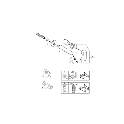 Смеситель для раковины Grohe Eurosmart 2021 M-size, 29338003