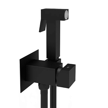 Смеситель с гигиеническим душем Paffoni Tweet Square ZDUP112NO Смеситель с гигиеническим душем Paffoni Tweet Square ZDUP112NO