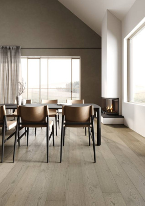 Кварцевый паркет QUARTZ PARQUET Престиж 1258-10 Дуб Атлас 700-1900*190*7мм, 1,2 мм, Браш, фаска 