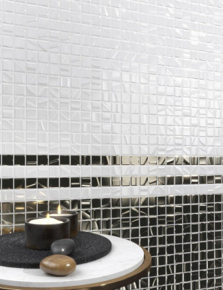 Мозайка Темари 20004 чёрный (12шт-1,066м2) 29,8*29,8*3,5, м2