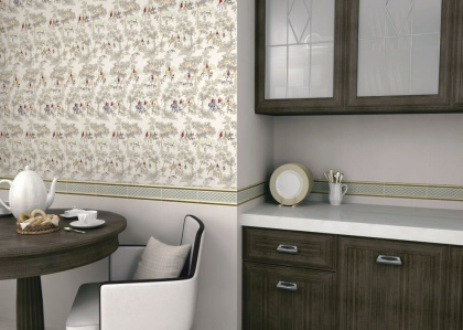 Бордюр-карандаш B24\78 Палитра Золото 2см*25см*12мм (1уп/40шт/0,2м2) металл, шт