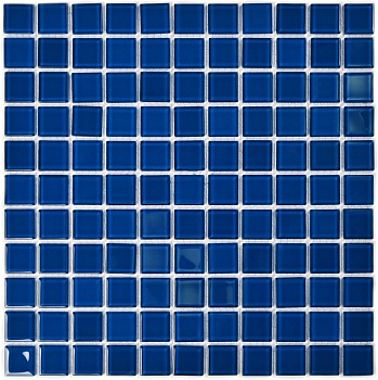 Мозаика стеклянная Deep blu (чип 4*25*25) 300*300(22шт.-1.98м2), м2