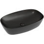 Умывальник чаша накладная овальная (цвет Черный Матовый) Element 600*380*138мм