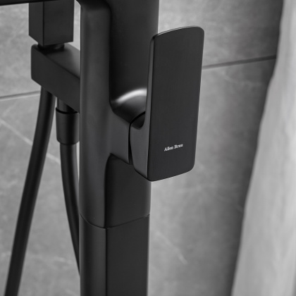 Смеситель для ванны с душем Allen Brau Infinity 5.21009-31 (с внутренней частью) черный матовый