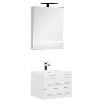 Комплект мебели для ванной Aquanet Нота 58 белый (камерино)