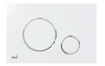 Кнопка управления для скрытых систем инсталляции, белый--хром-глянец Кнопка управления для скрытых систем инсталляции, белый--хром-глянец