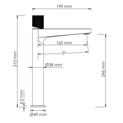 Ems 7603H Смеситель для умывальника Ems 7603H Смеситель для умывальника
