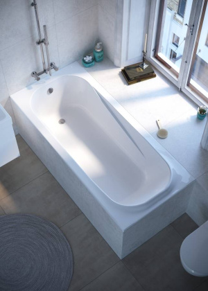 Ванна из литьевого мрамора 180х80 см Creto Nova 23-1111