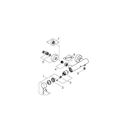 Смеситель для душа Grohe Essence New 33636001 хром Смеситель для душа Grohe Essence New 33636001 хром