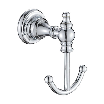 Крючок двойной, RG1121 Rose, Хром