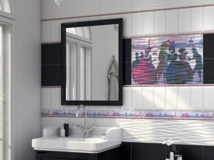 Плитка настенная 19028 N Карнавал в Венеции белый (20см*9,9см*9,2мм) (40шт/0,792м2) грань, м2 Плитка настенная 19028 N Карнавал в Венеции белый (20см*9,9см*9,2мм) (40шт/0,792м2) грань, м2