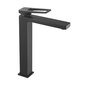 Смеситель для раковины латунь, черный S6811H