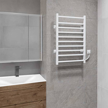 Полотенцесушитель электрический Vincea VTD-1LWE 50x80, белый, таймер