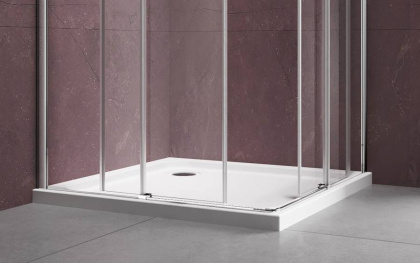 Душевой уголок Dice VSS-4D900CL, 900*900, хром, стекло прозрачное