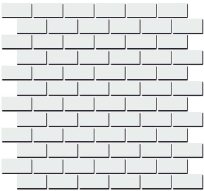 Декор 191\001 Турнон белый матовый мозаичный 32*30*11(уп/5шт), шт