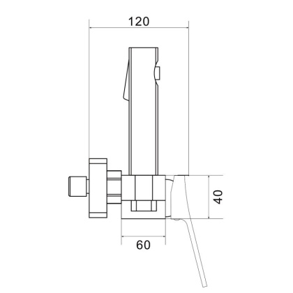 Смеситель с гигиеническим душем Shevanik S61 S6105-1