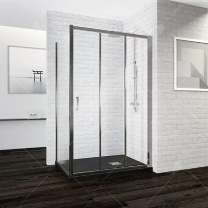Душевой уголок RGW РА-73, 060873139-11, 130 х 90 см, стекла прозрачные, профиль хром