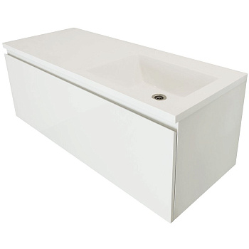 Комплект мебели Dallas Luxe 1200х482 правосторонний подвесной 1 ящик (ШхГхВ) 1192х476х430