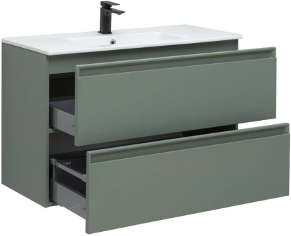 Тумба под раковину Allen Brau Eclipse 100 1.E1003.CGM олива матовый