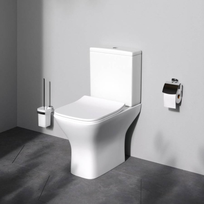 C908601SC Gem унитаз-компакт  без ободка с сиденьем микролифт