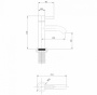 Смеситель для раковины Abber Wasser Kreis AF8110G золото матовое Смеситель для раковины Abber Wasser Kreis AF8110G золото матовое