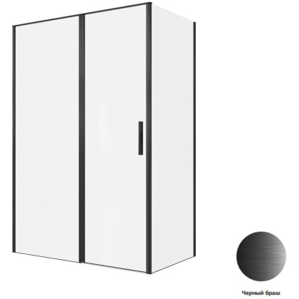 Душевой уголок Allen Brau Priority 140x80 3.31036.BBA + 3.31042.BBA черный браш