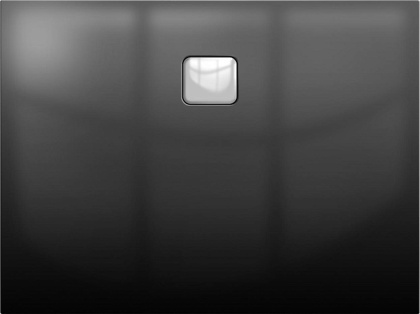 Акриловый душевой поддон Riho Basel 416 120x90 черный глянец, накладка хром DC261600000000S