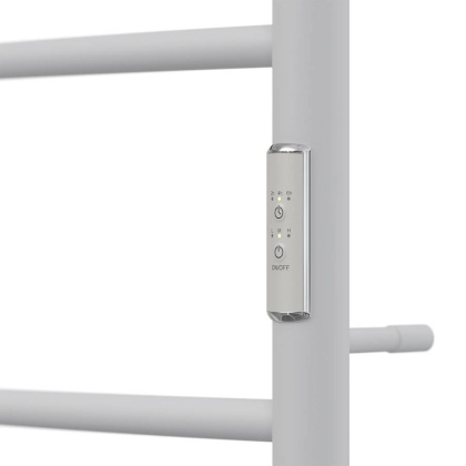 Полотенцесушитель электрический Point Афина PN04846PW П3 400x600 с полкой, диммер справа, белый Полотенцесушитель электрический Point Афина PN04846PW П3 400x600 с полкой, диммер справа, белый