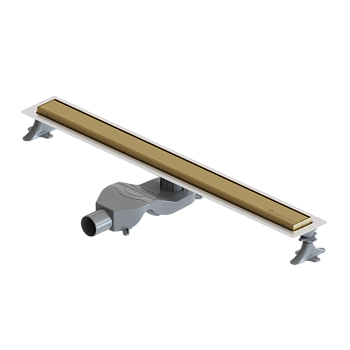 Душевой лоток Premium Linear 80см, нерж.сталь МАТ ЗОЛОТО