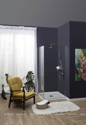 Душевая дверь Aquanet Cinetic 170, прозрачное стекло