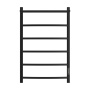 Полотенцесушитель электрический Point Афина PN04858PB П5 500x800 с полкой, диммер справа, черный
