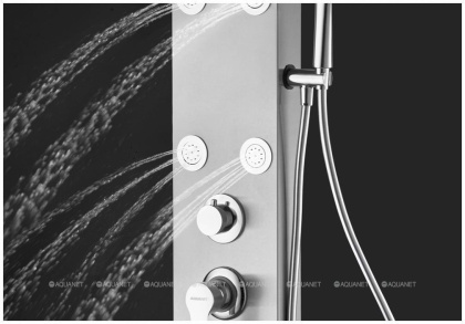 Душевая панель Galaxy Matt с гидромассажем и изливом