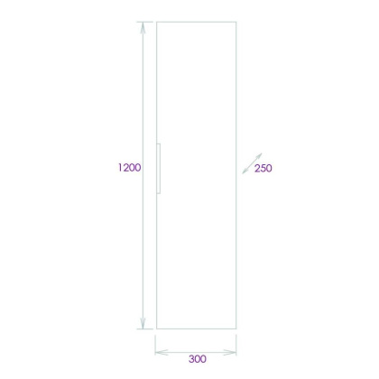 Пенал Onika Легран 30 подвесной, дуб галифакс, универсальный