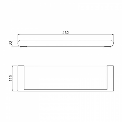 Полка стеклянная Timo Saona 13072/00 хром