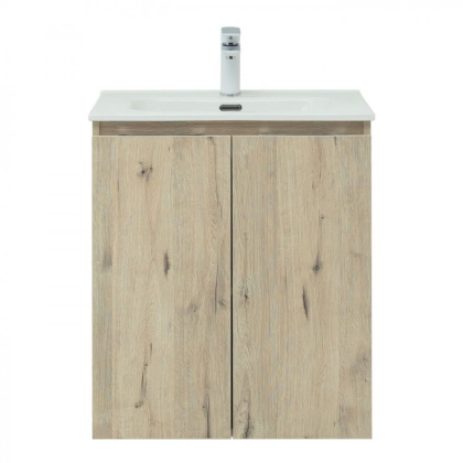 Тумба под раковину Aquanet Алвита New 60 2 дверцы, дуб веллингтон белый Тумба под раковину Aquanet Алвита New 60 2 дверцы, дуб веллингтон белый
