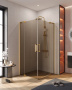 SLIDER-AH-2-90/100-100/110-BR-BORO Душевой уголок, Условный размер, мм:(900-1000)x(1000-1100)x1950 Габариты с диапазоном регулировок, мм:(900-1000)x(1000-1100)x1950 